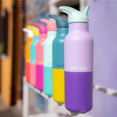 Trinkflasche mit Sportverschluss - Pink Kaleidoscope