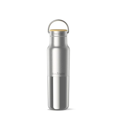 Thermo-Trinkflasche mit Bambusdeckel - 355 ml - Reflect