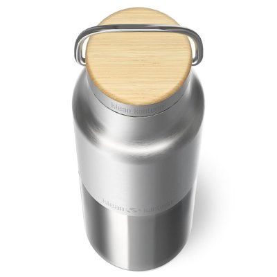 Thermo-Trinkflasche mit Bambusdeckel - 592 ml - Reflect