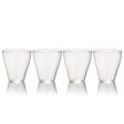 Upcyclede & stabelbare drikkeglas - 4 stk