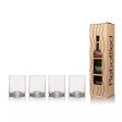 Upcyclede lave drikkeglas - Klart glas - 4 stk
