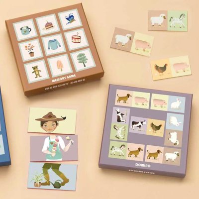 Domino med Bondeg�rdsdyr