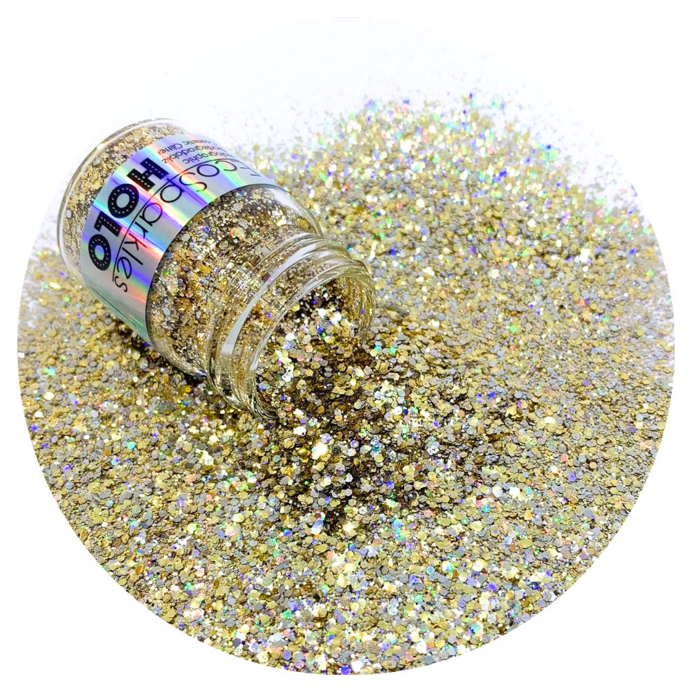 Bionedbrydeligt holo glimmer - Pirates Gold - Økofamilien