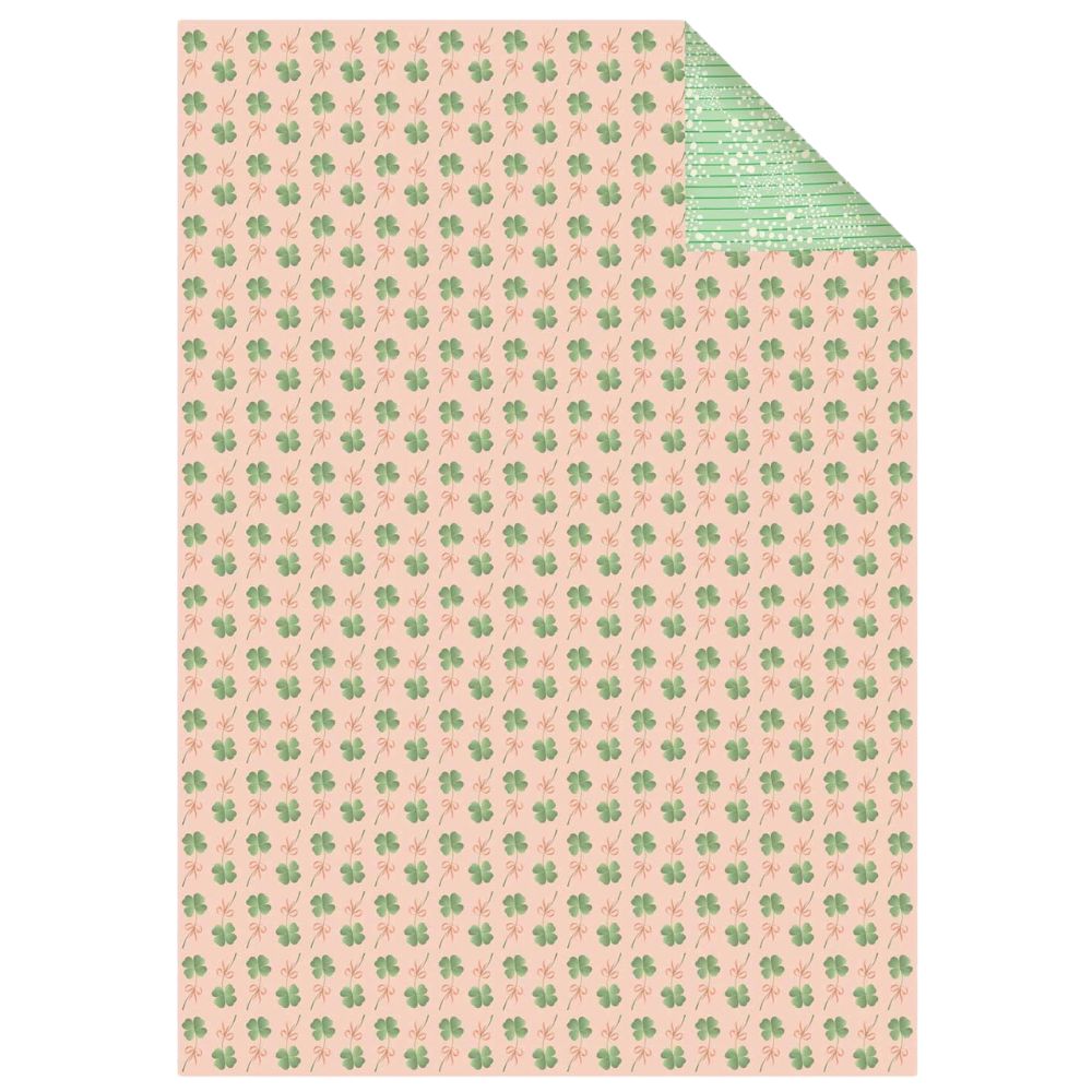 Genanvendeligt gavepapir - Clover - Økofamilien