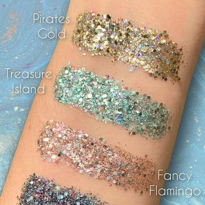 Nedbrytbar holografiskt glitter - Pirates Gold