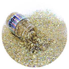 Nedbrytbar holografiskt glitter - Pirates Gold