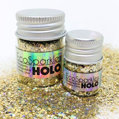 Nedbrytbar holografiskt glitter - Pirates Gold