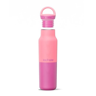 Insulated water bottle with arch loop cap - 355 ml - Pink
