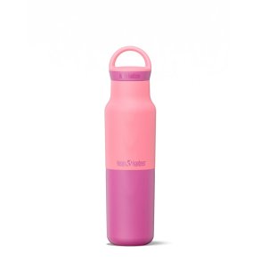 Insulated water bottle with arch loop cap - 355 ml - Pink