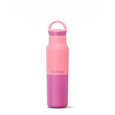 Insulated water bottle with arch loop cap - 355 ml - Pink