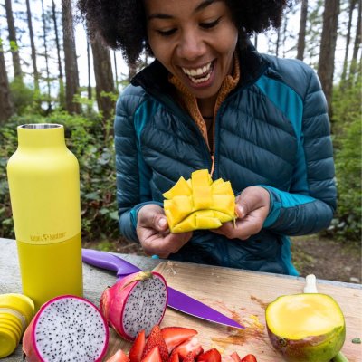 Edelstahl-Trinkflasche mit Schraubverschluss - 592 ml - Acacia