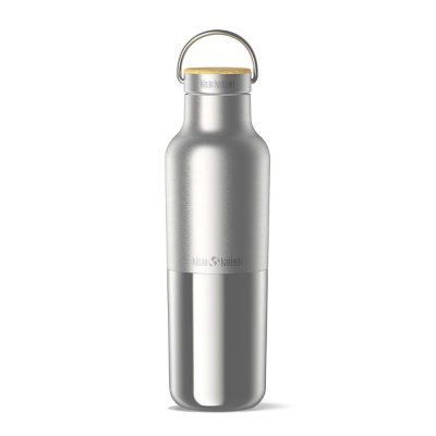 Thermo-Trinkflasche mit Bambusdeckel - 592 ml - Reflect