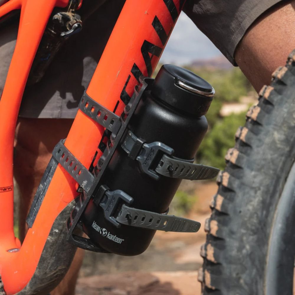 Gro�e Edelstahl Trinkflasche - 1182 ml - Schwarz