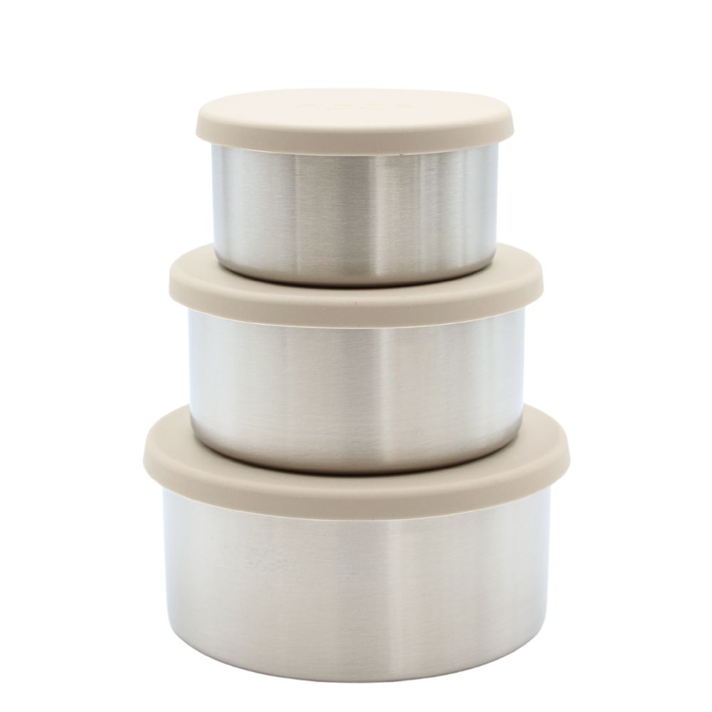 Haps Nordic - Opbevaringsbøtter - Steel Trio Large - Oyster Grey