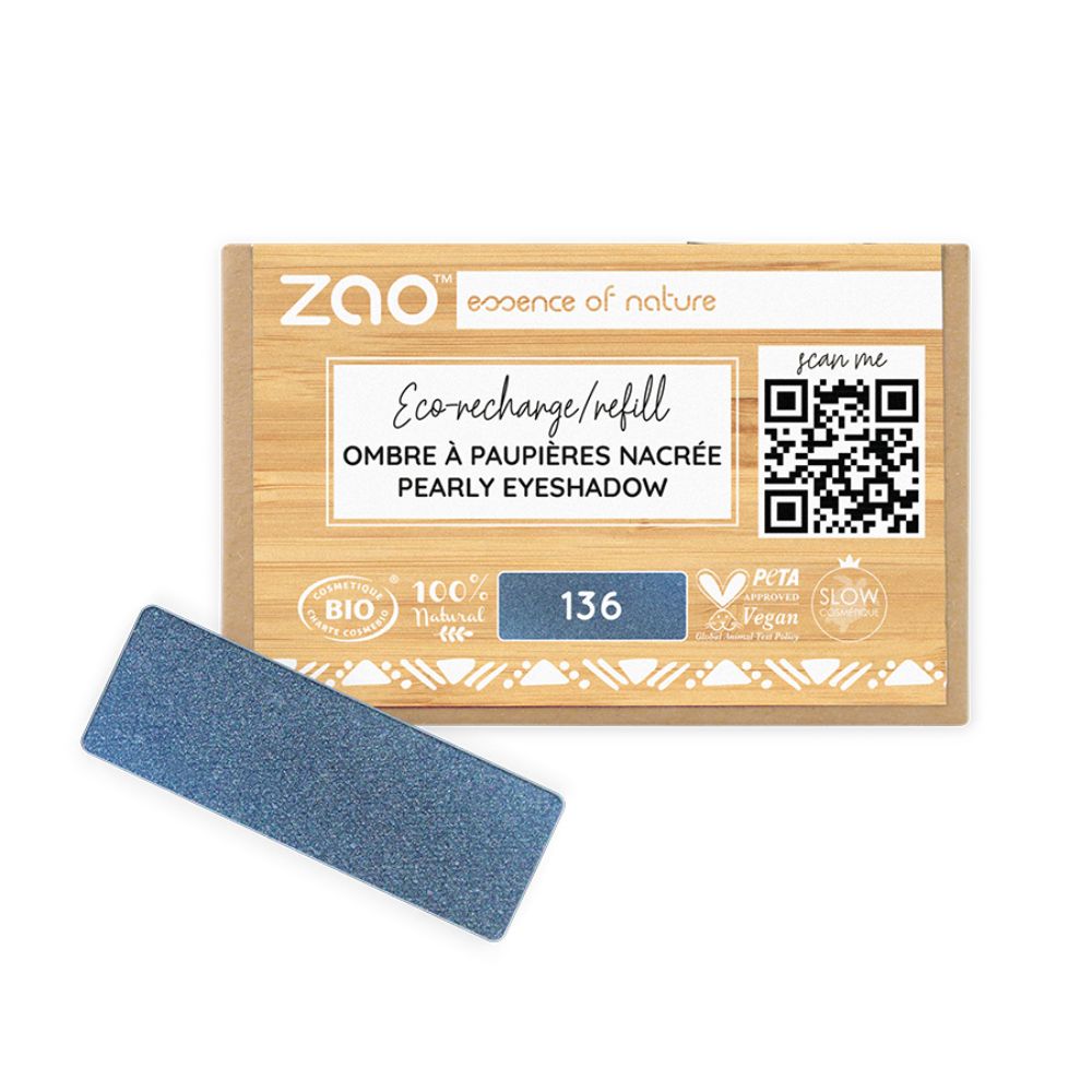 ZAO Øjenskygge 136 - Pearly - Night Blue - Økofamilien