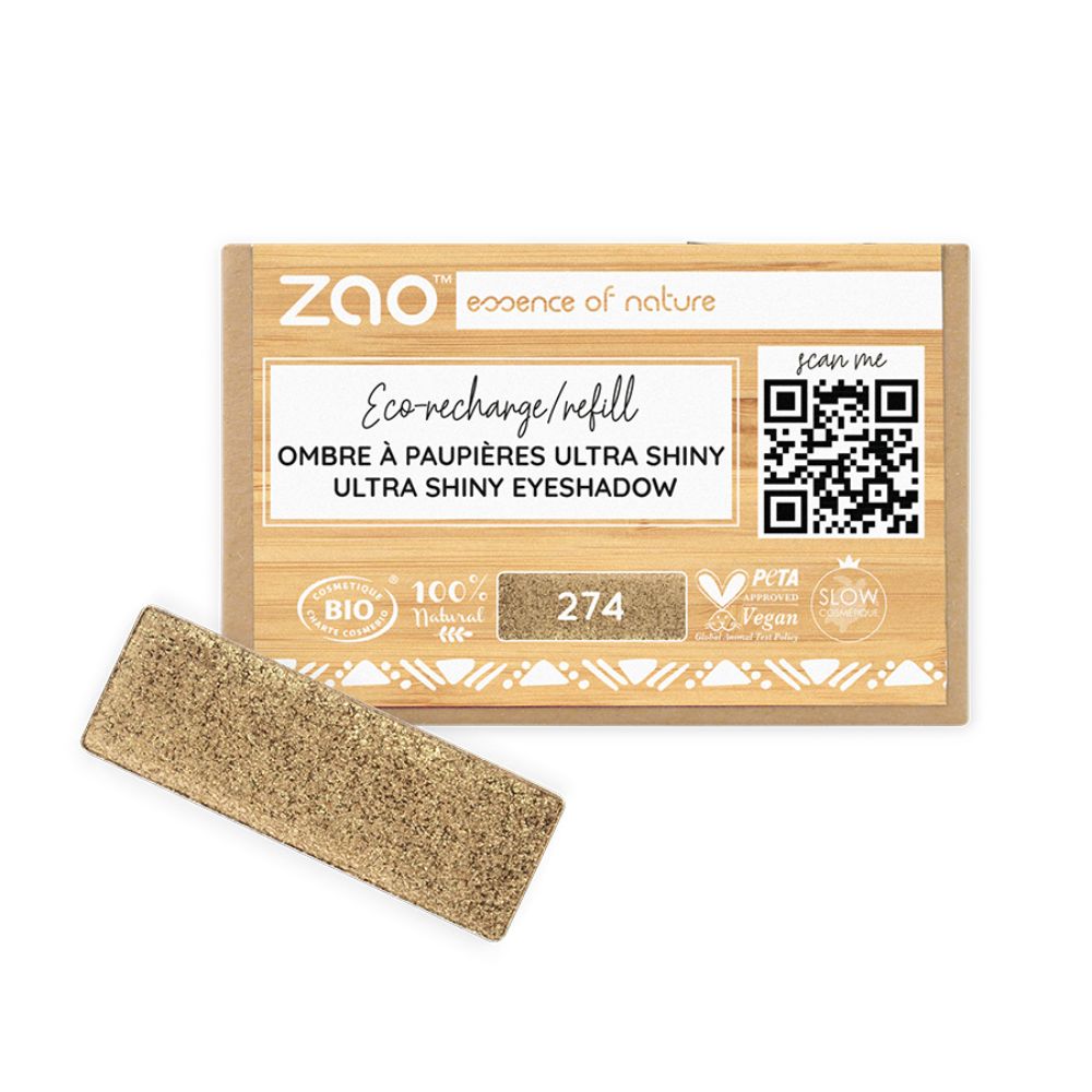 ZAO Øjenskygge 274 - Ultra Shiny - Brown Bronze - Økofamilien