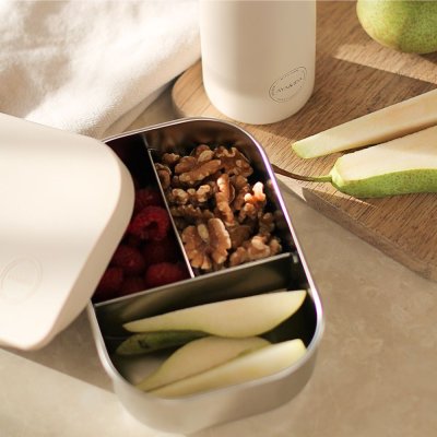 Bento madkasse - 3 faste rum - Cream Beige