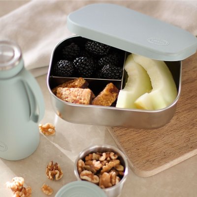 Bento madkasse - 3 faste rum - Mint Green