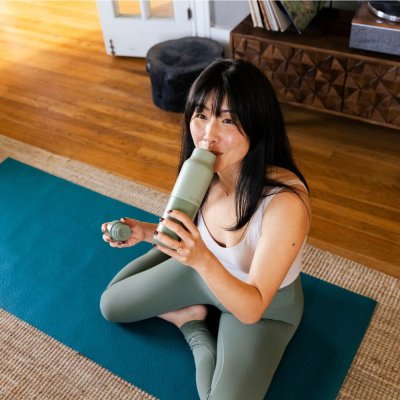 Edelstahl-Trinkflasche mit Schraubverschluss - 355 ml - Iceberg Green