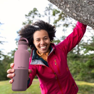 Edelstahl-Trinkflasche mit Schraubverschluss - 592 ml - Orchid