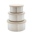 Opbevaringsb�tter - Steel Trio Large - Oyster Grey