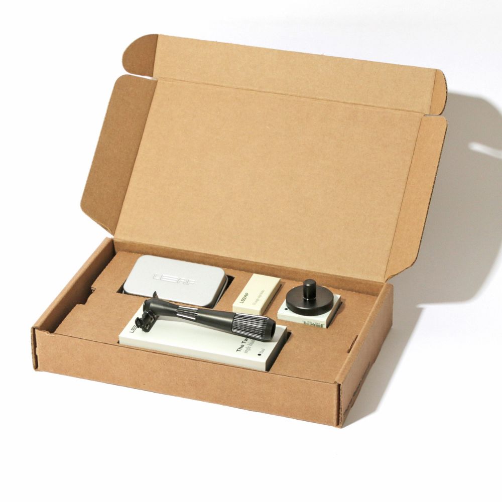 Leaf Shave - Barbersæt med SE safety razor - The Twig - Black