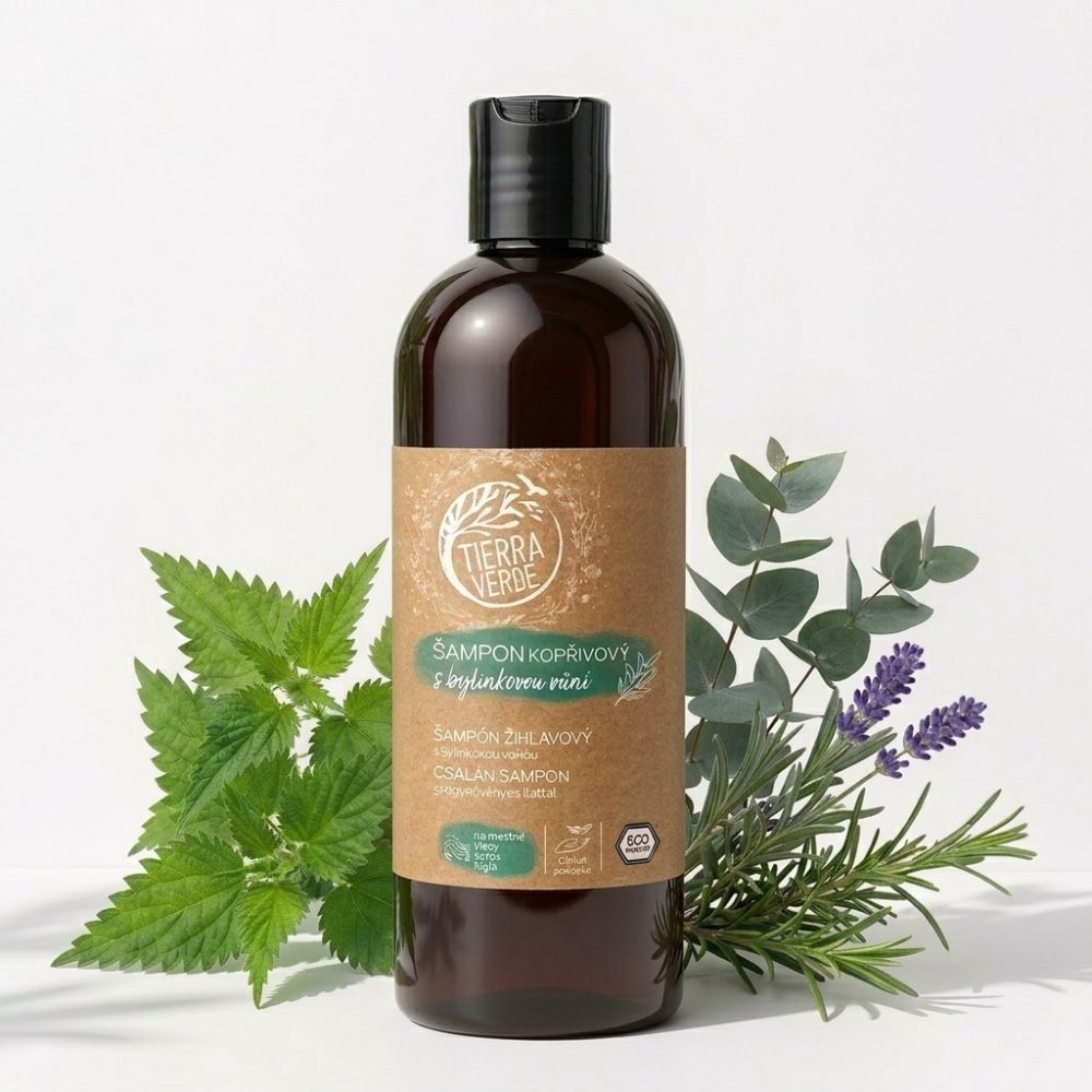 Tierra Verde - Brændenældeshampoo til fedtet hår - med urteduft - 500 ml