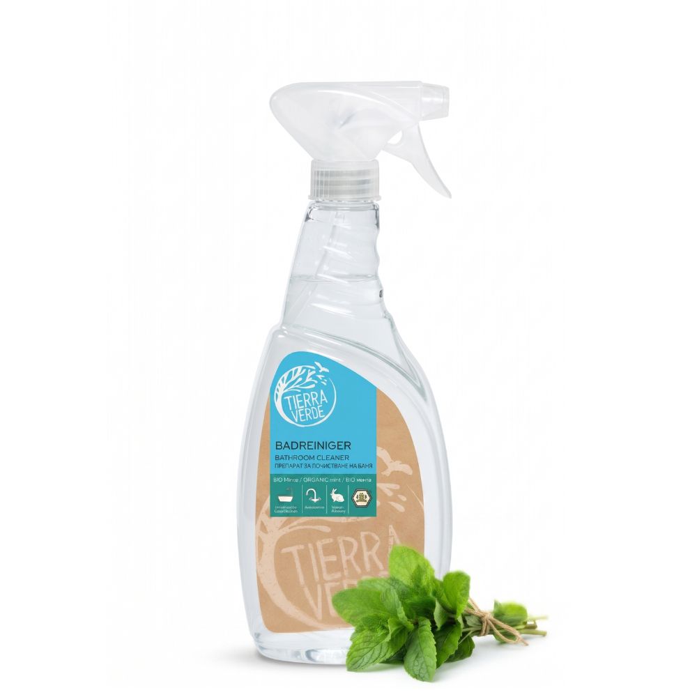 Tierra Verde - Badeværelsesrens med mynteekstrakt - Effektiv kalkfjerner - 750 ml