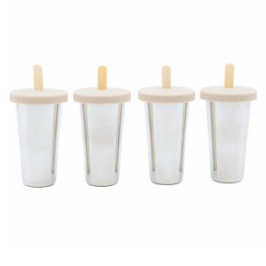 Eisformen aus Edelstahl - 4er-Pack - Oyster Grey