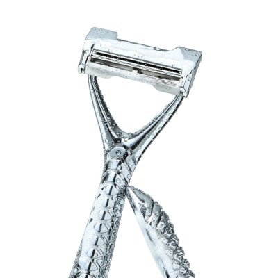 Leaf Two Razor Set - plastikfreier Nassrasierer - Chrome