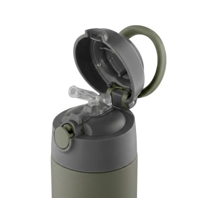 Kids Straw Bottle - insulated water bottle - Tropical Green