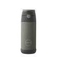 Kids Straw Bottle - insulated water bottle - Tropical Green