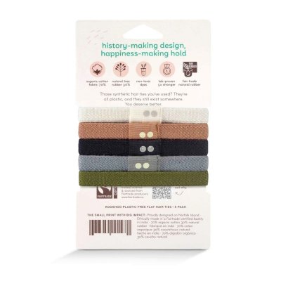Plastic-free hair ties - Flat - Classic