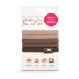 Plastikfreie Haargummis - Flach - Earth Tint