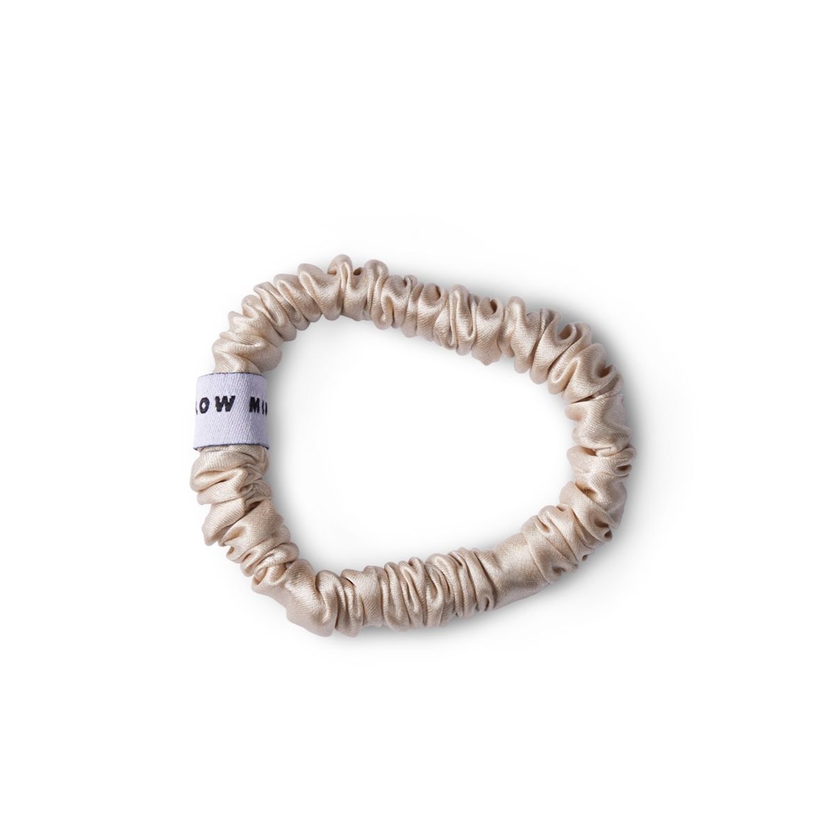 Mellow Mind - Silke Scrunchie 01 - morbærsilke hårelastik - Beige