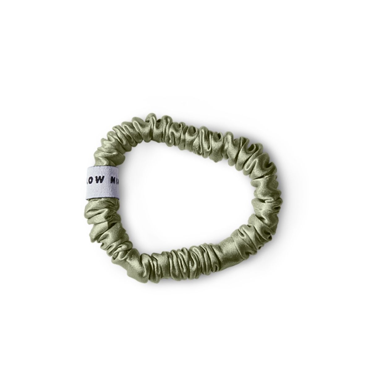 Mellow Mind - Silke Scrunchie 01 - morbærsilke hårelastik - Sage Green