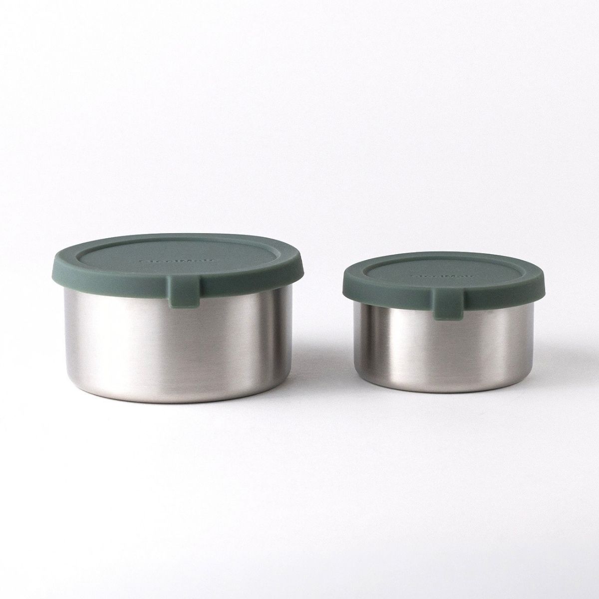 SteelMate - Stålbokse til snacks og opbevaring, medium - 2 stk - Pine