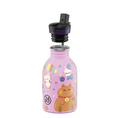 B�rnedrikkedunk med suger�r - 250 ml - Meow Friends