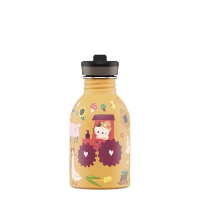 B�rnedrikkedunk med suger�r - 250 ml - Farm Friends