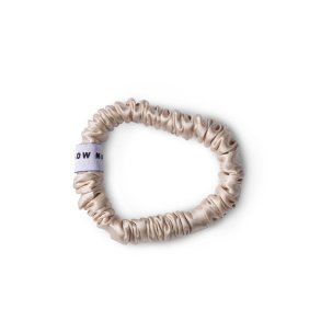 Silke Scrunchie 01 - morb�rsilke h�relastik - Beige