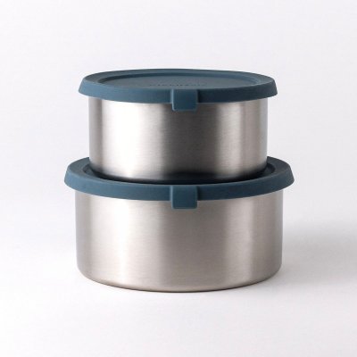St�lbokse til snacks og opbevaring, large - 2 stk - Teal