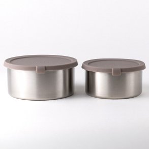 St�lbokse til snacks og opbevaring, large - 2 stk - Taupe