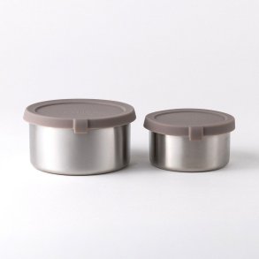 St�lbokse til snacks og opbevaring, medium - 2 stk - Taupe