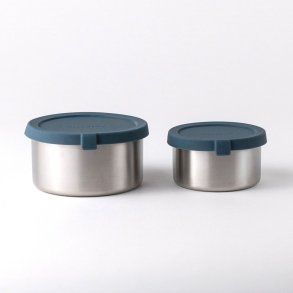 St�lbokse til snacks og opbevaring, medium - 2 stk - Teal
