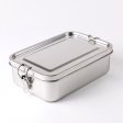 Stor st�l madkasse med flytbar rumdeler - 1400 ml