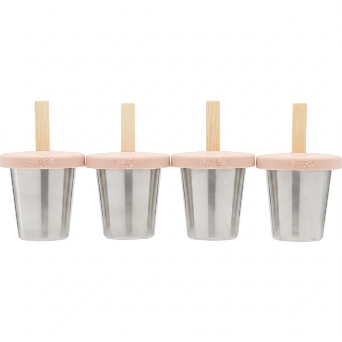 Haps Nordic - Haps mini isforme i stål - 4 stk - Blush