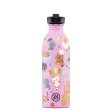 Kinder-Trinkflasche mit Strohhalm - 500 ml - Meow Friends
