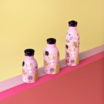 Kinder-Trinkflasche mit Strohhalm - 500 ml - Meow Friends