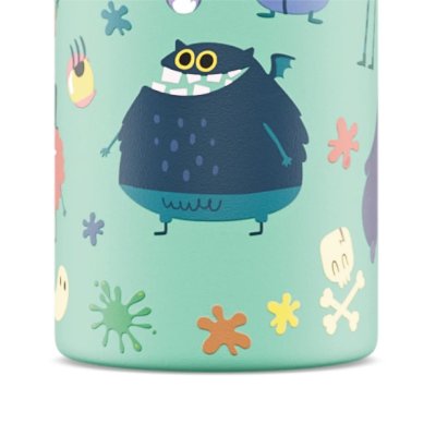 B�rnedrikkedunk med suger�r - 500 ml - Spooky Friends