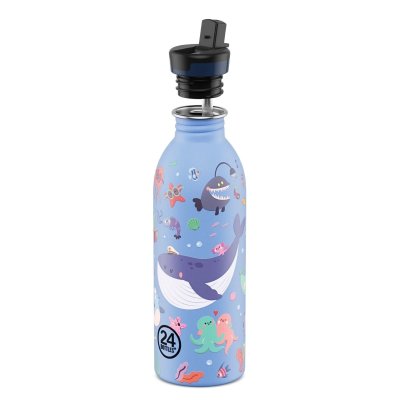 B�rnedrikkedunk med suger�r - 500 ml - Ocean Friends